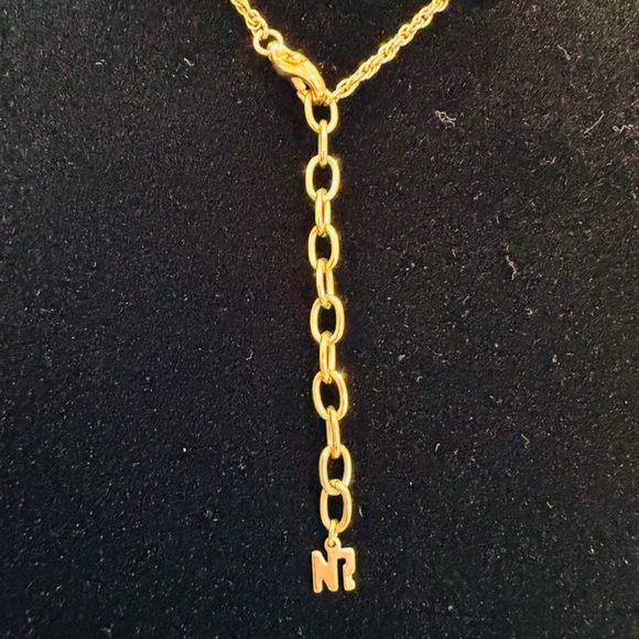 EUC Nina Ricci NR Crystal Teardrop Pendant Necklace - Picture 4 of 8